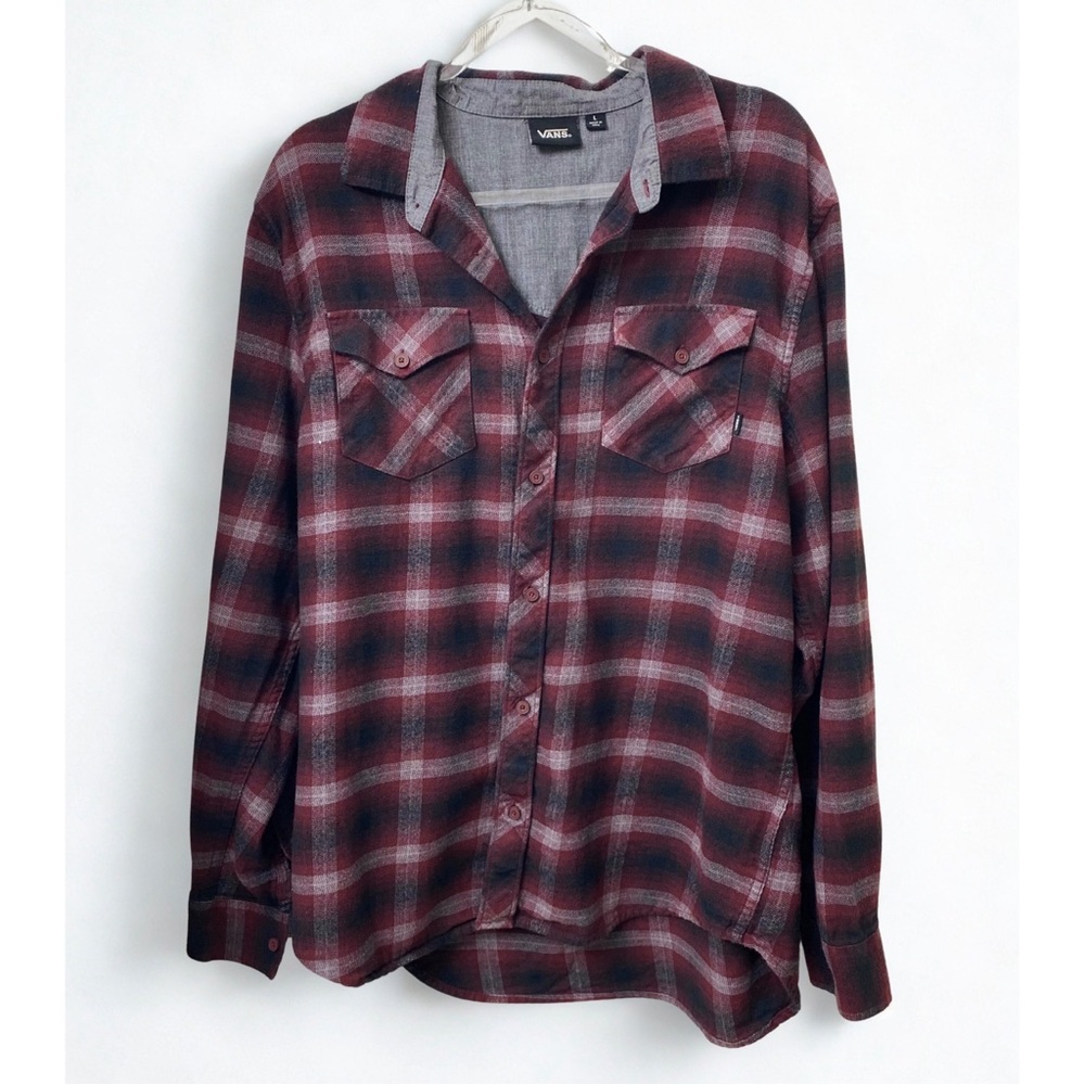 Men's VANS button down flannel shirt size Large